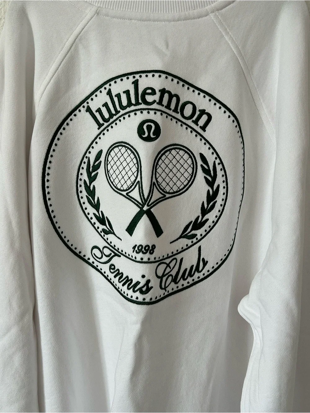 Lululemon cotton french terry crewneck tennis club sz XL nwt